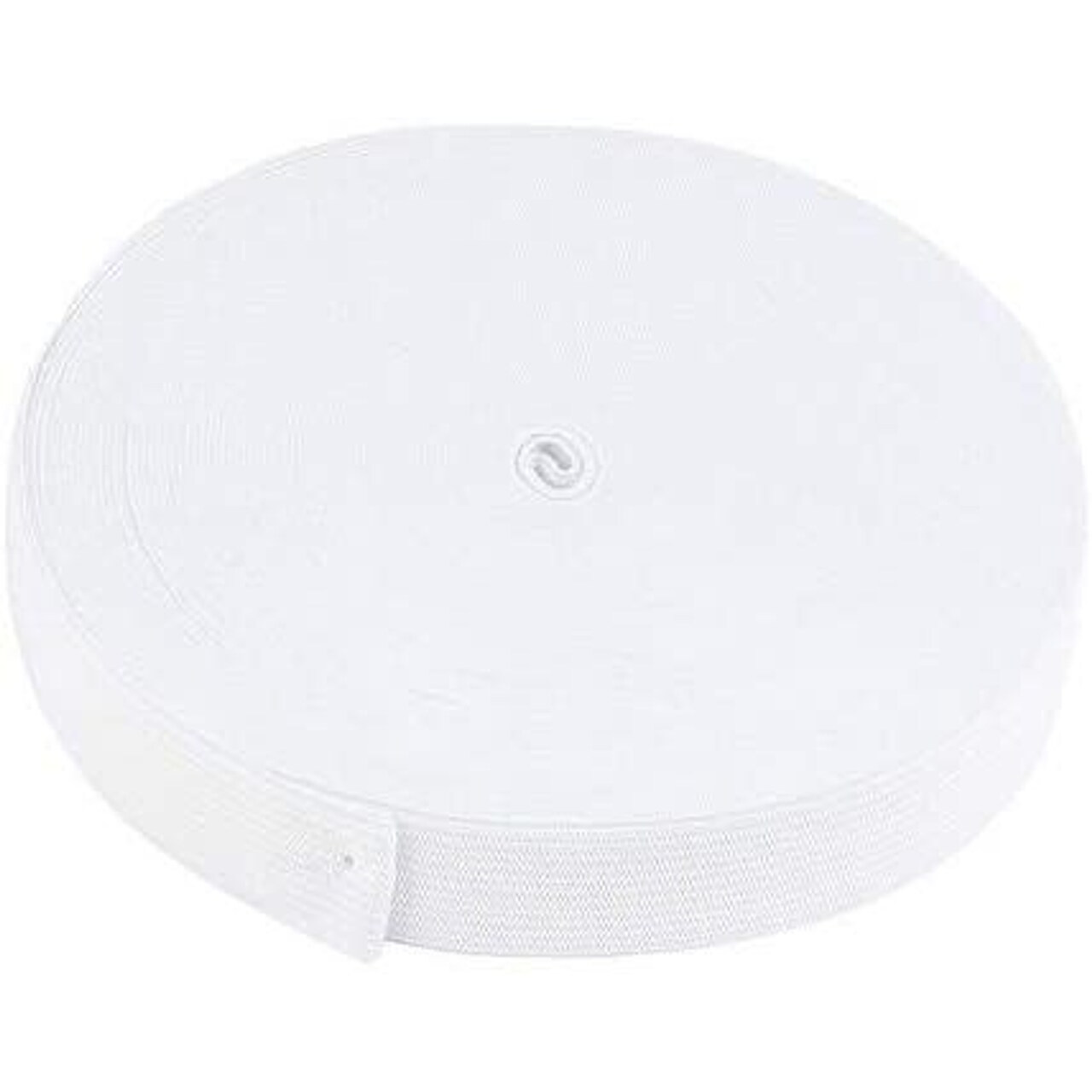 Elastic Spool - White Sewing Elastic Band, Braided Stretchy High Elasticity Roll for DIY Crafts, Clothes, Waistband, 20.88 yards in Length 1 inch Wide